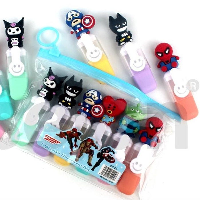 

1 Pcs Stabilo Boneka Pony Avenger Highlighter Fancy Karakter Lucu Penanda Stabilo Warna Pastel