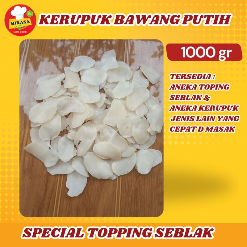 

KERUPUK BAWANG PUTIH 1KG