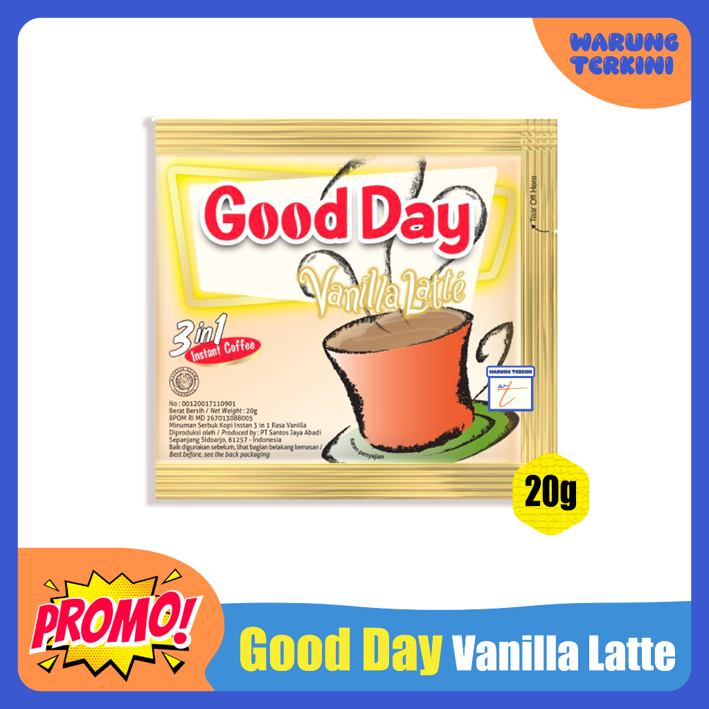

Good Day Vanilla Latte 20g 1 Renceng isi 10