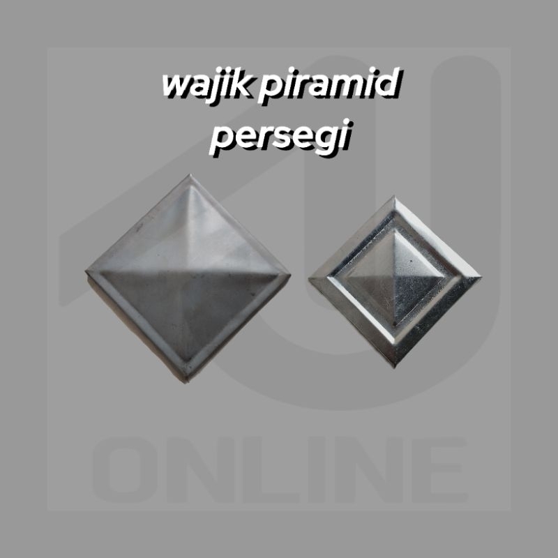 WAJIK PIRAMID PERSEGI ORNAMEN PAGAR BESI