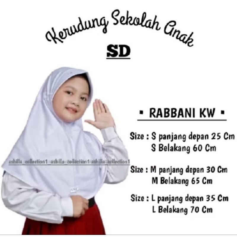 Jilbab Sekolah Instan/Jilbab Sekolah SD SMP SMA