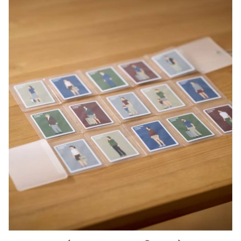 100% ORI | Binder Muji quick open stand-up card file for trading card and photocard Lipat 15 Slot Co