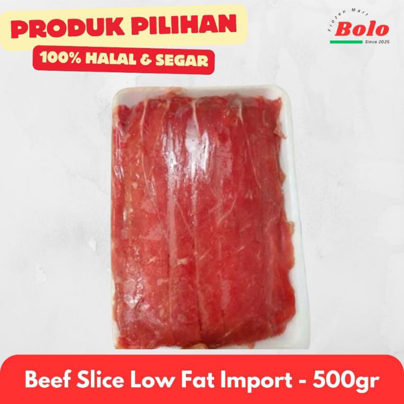 

Beef Slice Low Fat/Rendah Lemak - Slice Teriyaki Import AUS - 500gr