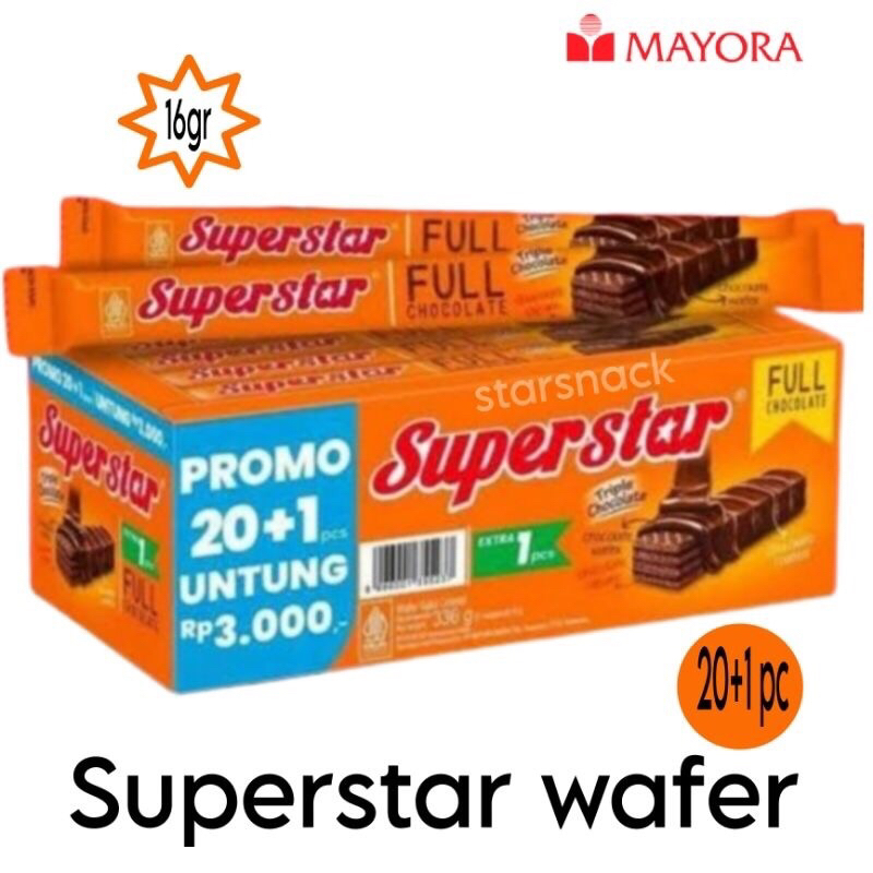 

Superstar Wafer Coklat Box isi 20pcs