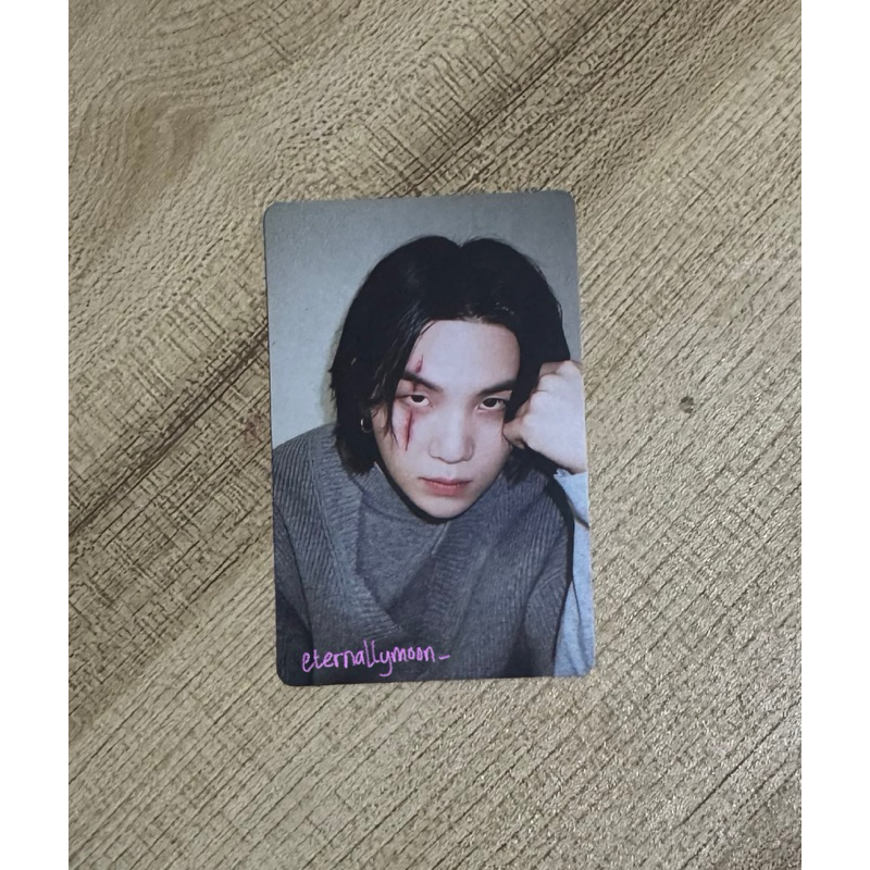 PHOTOCARD OFFICIAL SUGA SCARS TARGET //YOONGI OFFICIAL PHOTOCARD