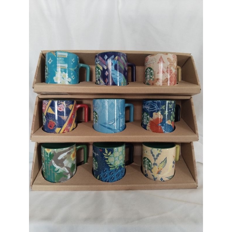 Starbucks Mug Demitasse Lengkap 3 set isi total 9 mug demitasse ukuran 3oz