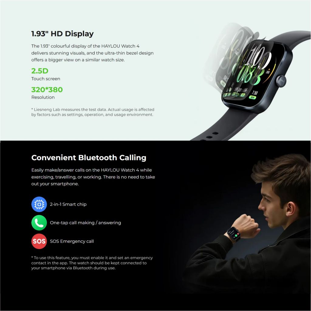 Terlaris Haylou Watch 4 Smartwatch Multifungsi Dengan Gps Dan Bluetooth Calling