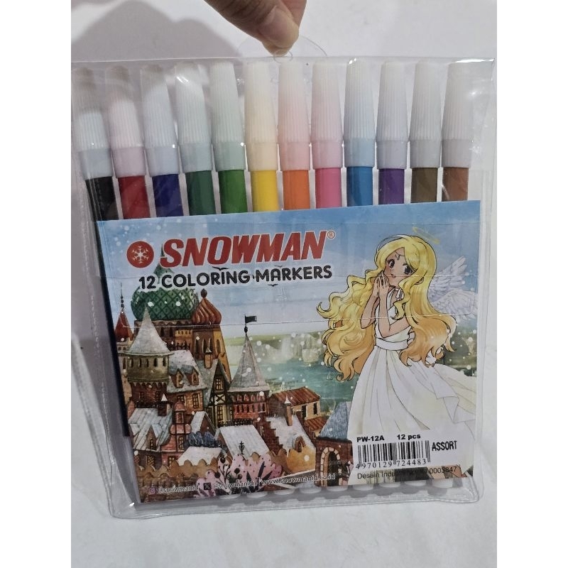 

SPIDOL WARNA SNOWMAN 12 WARNA PW-12A SPIDOL MINI SNOWMAN 12 WARNA PW 12A
