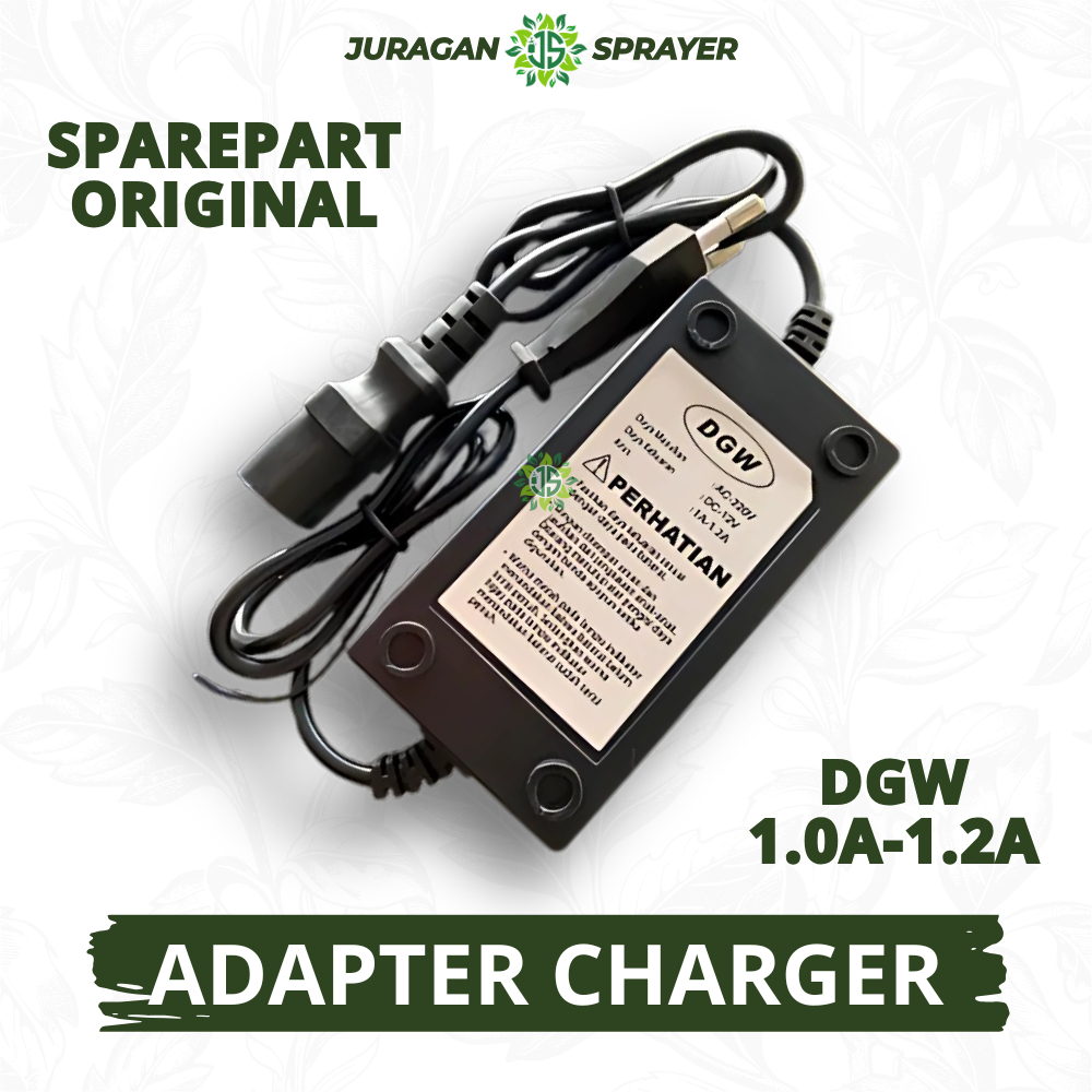 ADAPTER CHARGER DGW 1.0A TERBARU | ORIGINAL SPAREPART CHARGER SPRAYER ELEKTRIK