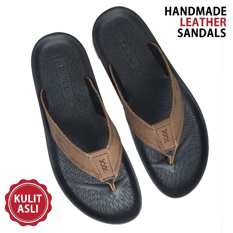 DAVOLI Sandal Kulit 5031 Brown