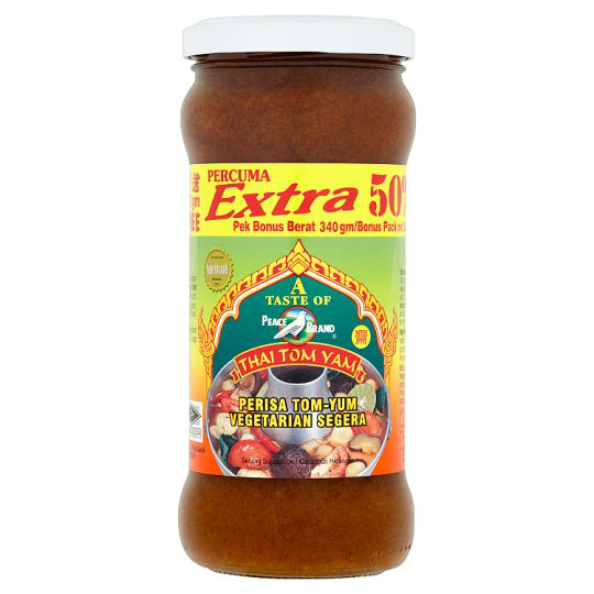 

Peach Brand Tomyam Ekstra 50% Thai Tom Yam (Perisa Tom Yum Vegetarian) Paste Tom Yum / Merpati