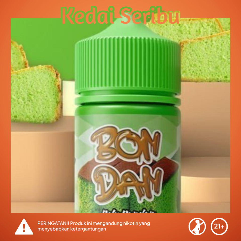 LIQUID FREEBASE BONDAN SERIES 60ML LIQUID BOLU PANDAN ORIGINAL