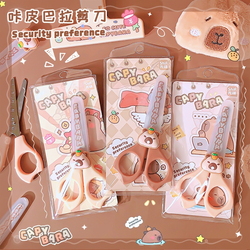 

Gunting Kecil Capybara Aesthetic 1290 Ada Tutup Gunting Kertas Scissor Gunting Bertutup MOMO031