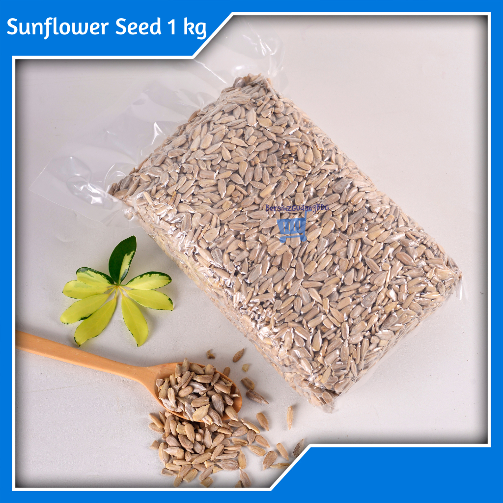 

Sunflower Seed Mentah 1 kg / Biji Bunga Matahari Kupas / Biji Kuaci 1kg Raw Import Premium