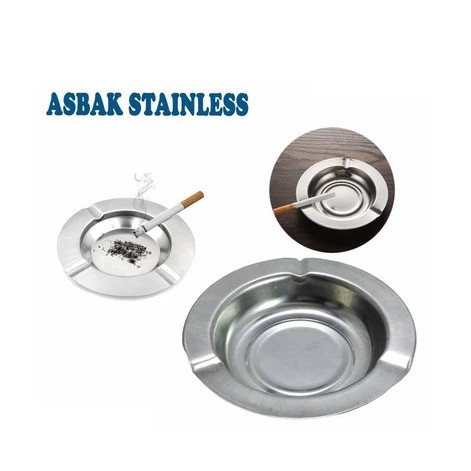 Stainless Asbak Rokok Murah Tempat Putung Rokok Asbak Bulat & Persegi Import / Asbak Rokok Ashtray T