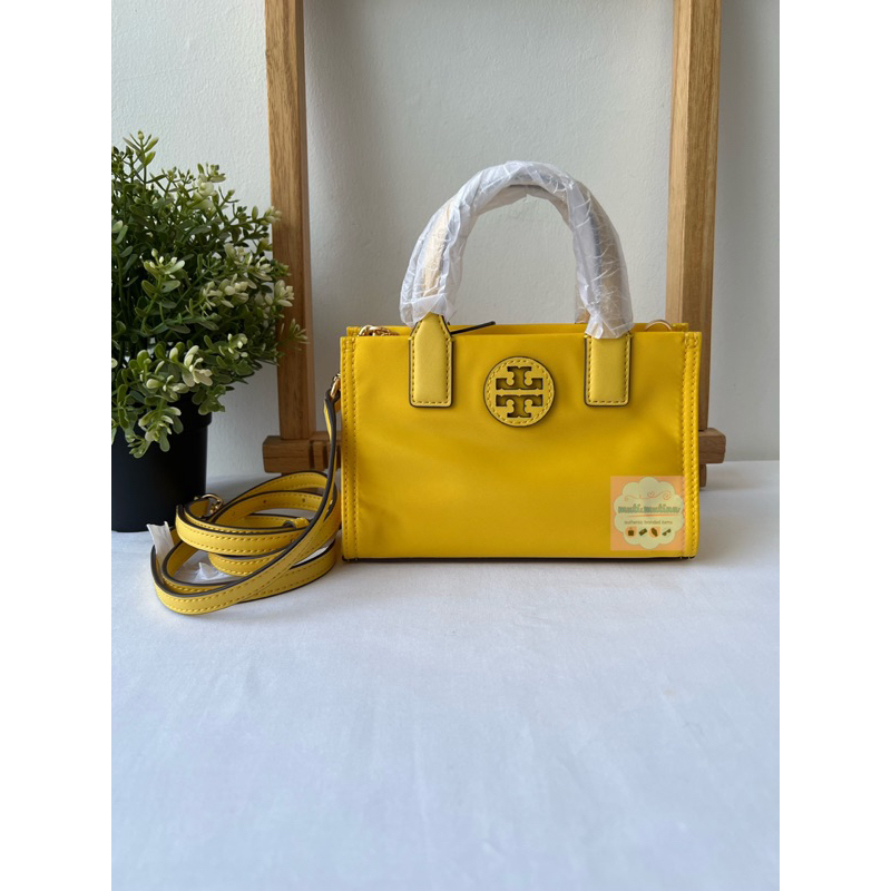 TB Ella Nylon Mini Tote Limone