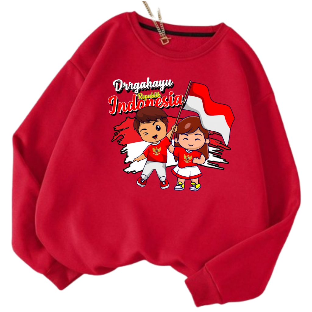 QH Baju 17 Agustus 2025 Anak Perempuan Kaos Agustusan Anak Cowok Cewek Baju 17 Agustus Kaos 17