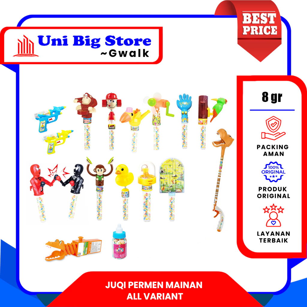 

JUQI PERMEN MAINAN TOYS CANDY ALL VARIANT - 8 gr