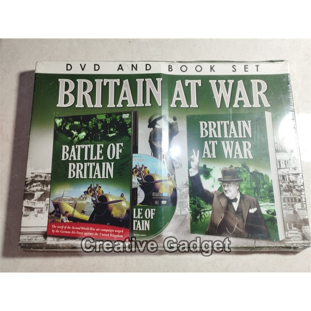 DVD and Book Set - Britain at War Book and Battle of Britain DVD - 2 in 1 - World War II History