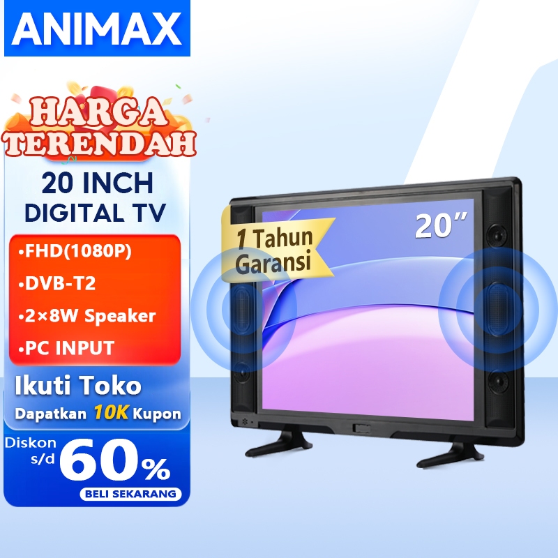 Animax Sakura TV LED 25 inch Digital TV 22 Inch 24 Inch 25 Inch Televisi LED