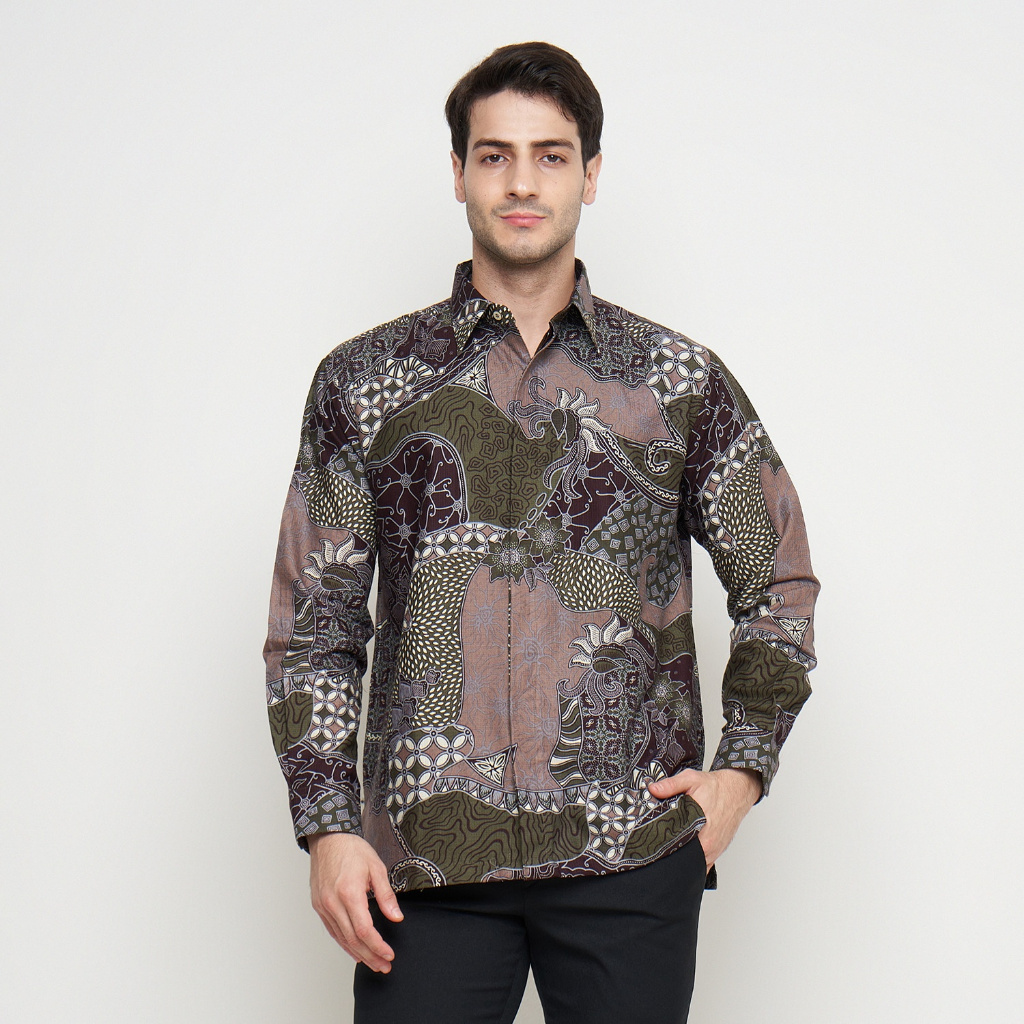 [Krisna Wahyu] Batik Pria Katun Lengan Panjang