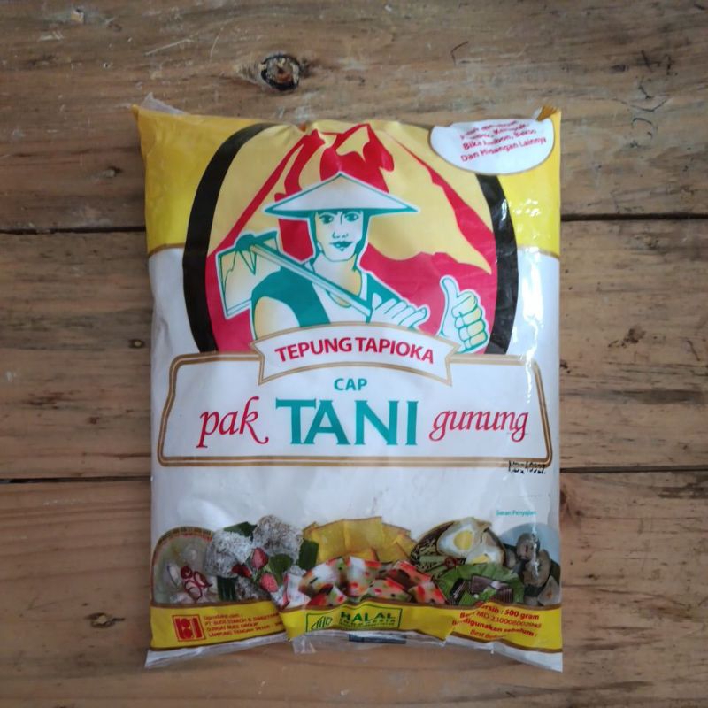 

Tepung Tapioka cap Pak tani gunung 500gr