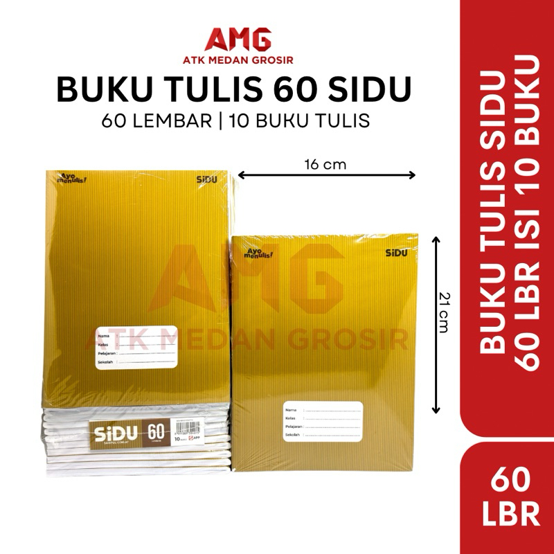 

Graziaa - BUKU TULIS SIDU SINAR DUNIA 60 LEMBAR SAMPUL COKLAT 10 BUKU
