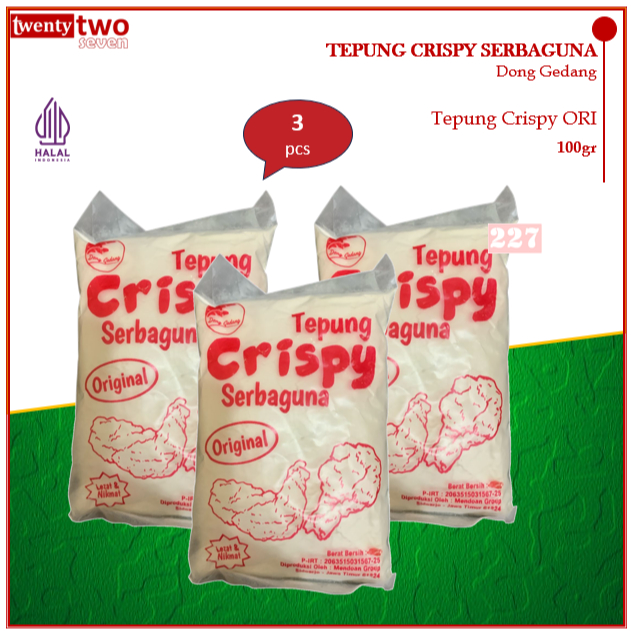 

(3pcs) Dong Gedang Tepung Crispy Serbaguna ORI 100gr