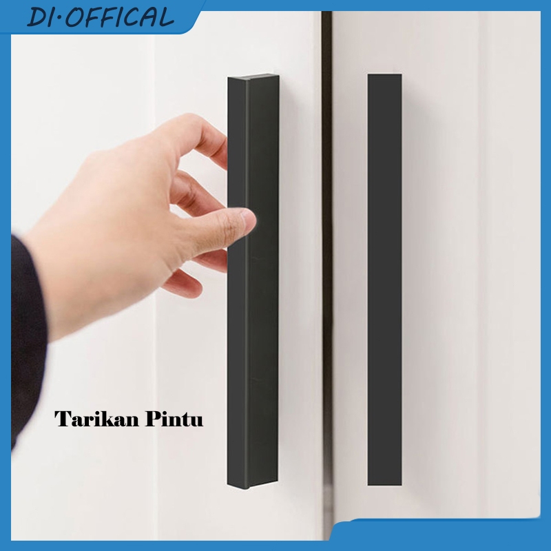 1m Tarikan Lemari Hitam Panjang Gagang Pintu Lemari Minimalis Handel Pintu Lemari Handle Tarikan Pin