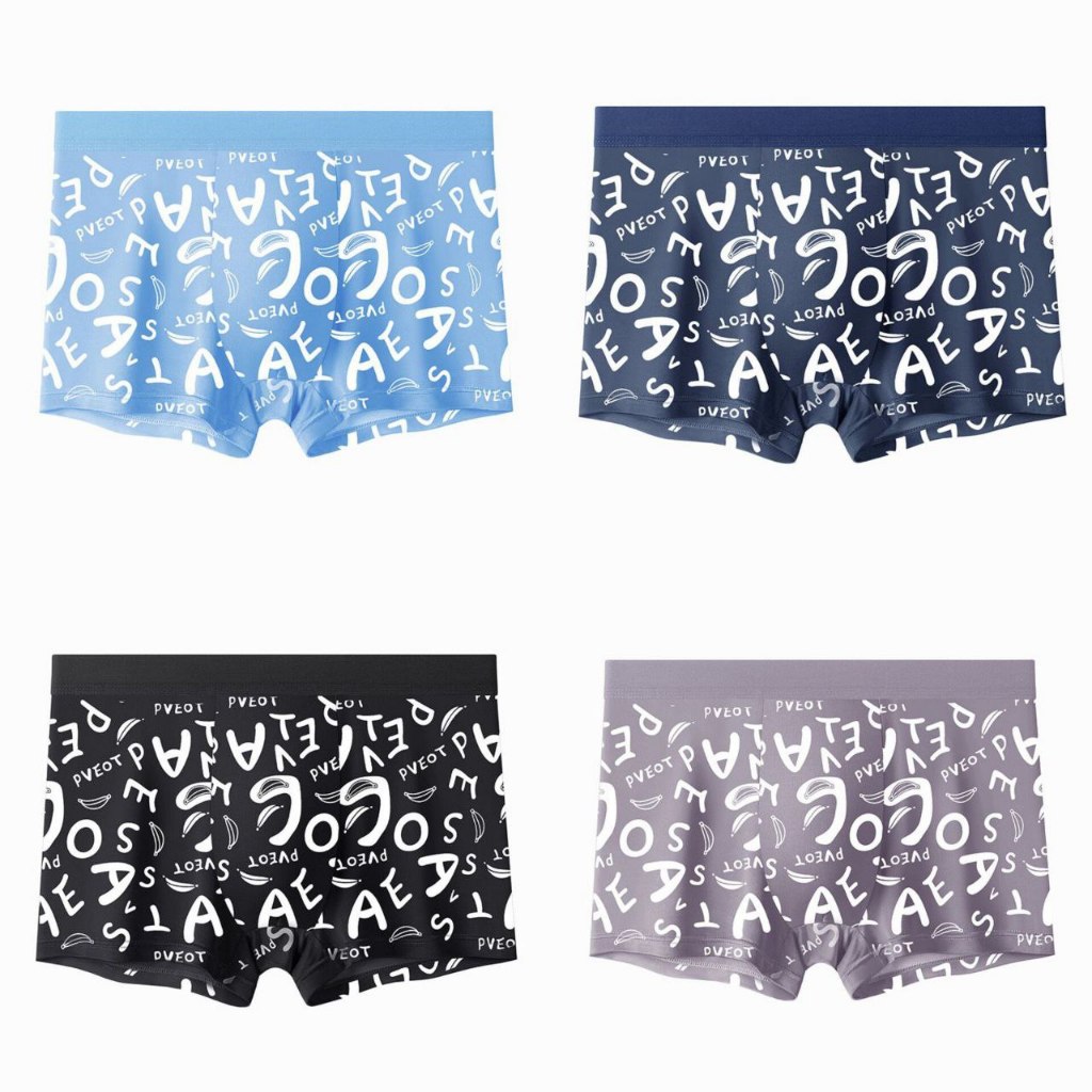 Vixday - CD Boxer motif terbarui Pria Man anti bakteri Pakaian Dalam Pria CD19