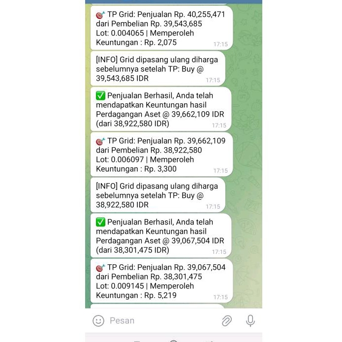 Robot Trading Aset Crypto INDODAX (by Junior Programmer)