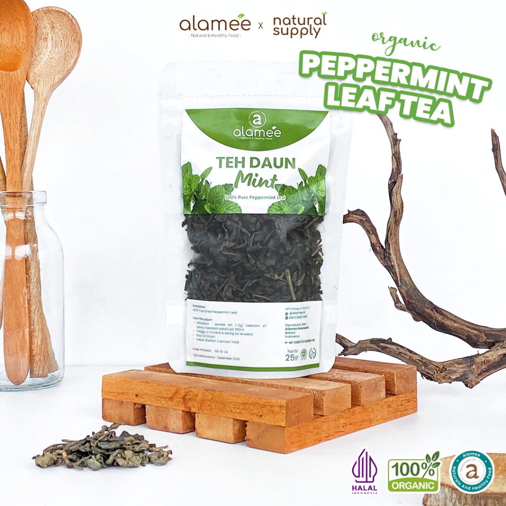 

ALAMEE Peppermint Tea Teh Daun Mint Organik Pappermint Papermint Kering Dried 25gr