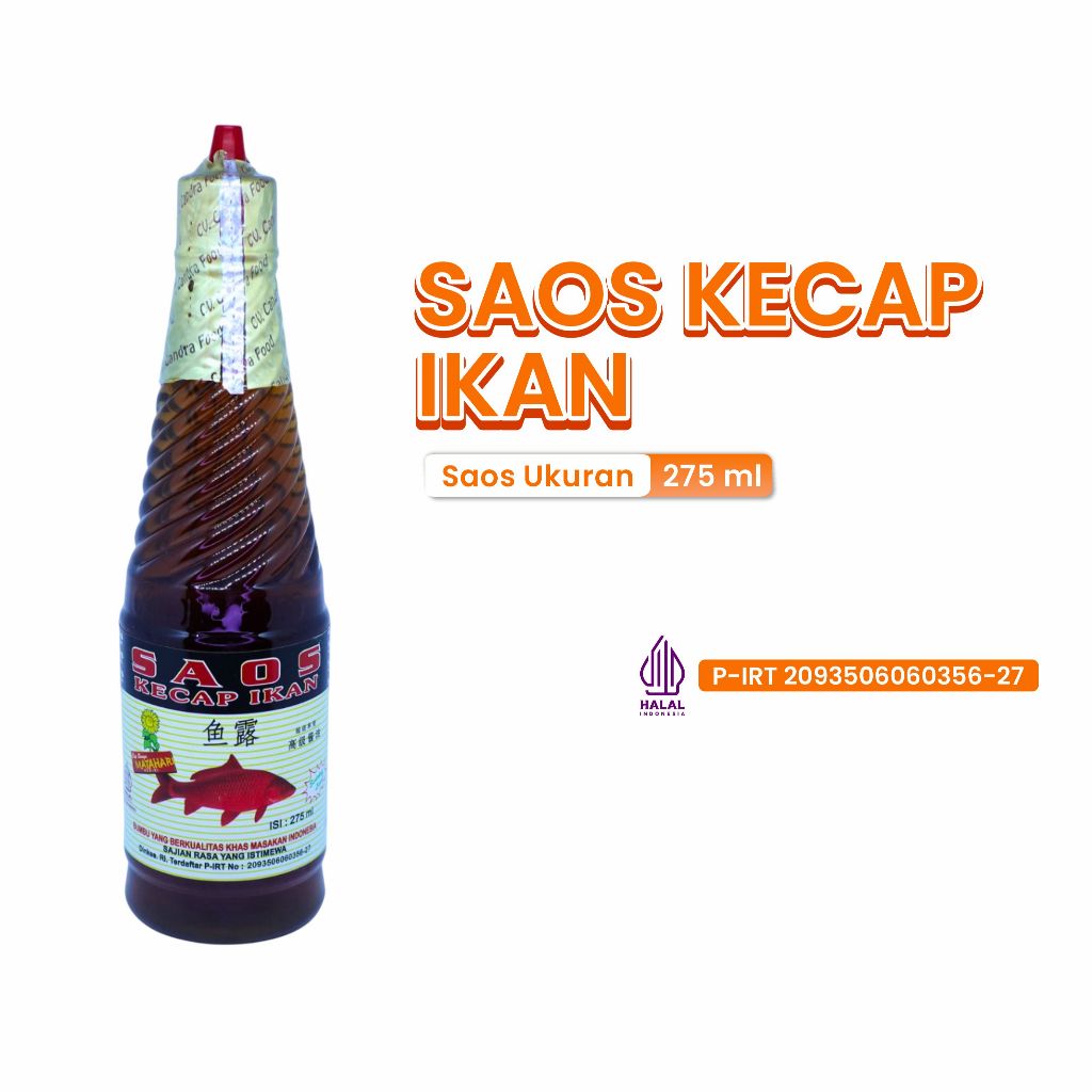

Kecap Ikan , Minyak Ikan , Bahan Makanan , Masakan , Sauce Makanan , CAP BUNGA MATAHARI 275ML