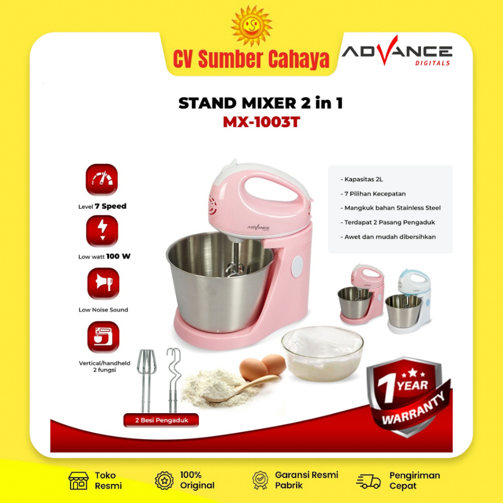 Advance Stand Mixer / Mixer Beridir MX 1003 T Mixer Advance Digital PROMO