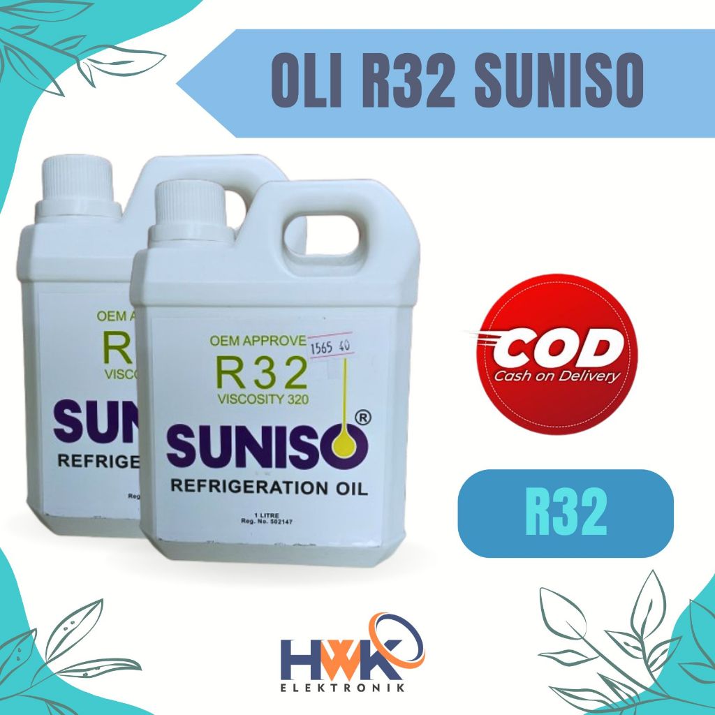 oli R32 Suniso kompressor AC dan Kulkas / OLI R32 1liter Refrigration Oil