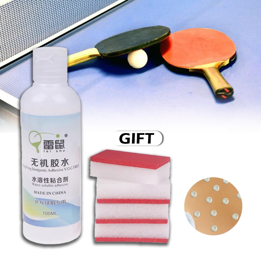 Lem bet pingpong Lem Karet Bet Tenis Meja Lem perbaikan raket tenis meja yang larut dalam air dan ce