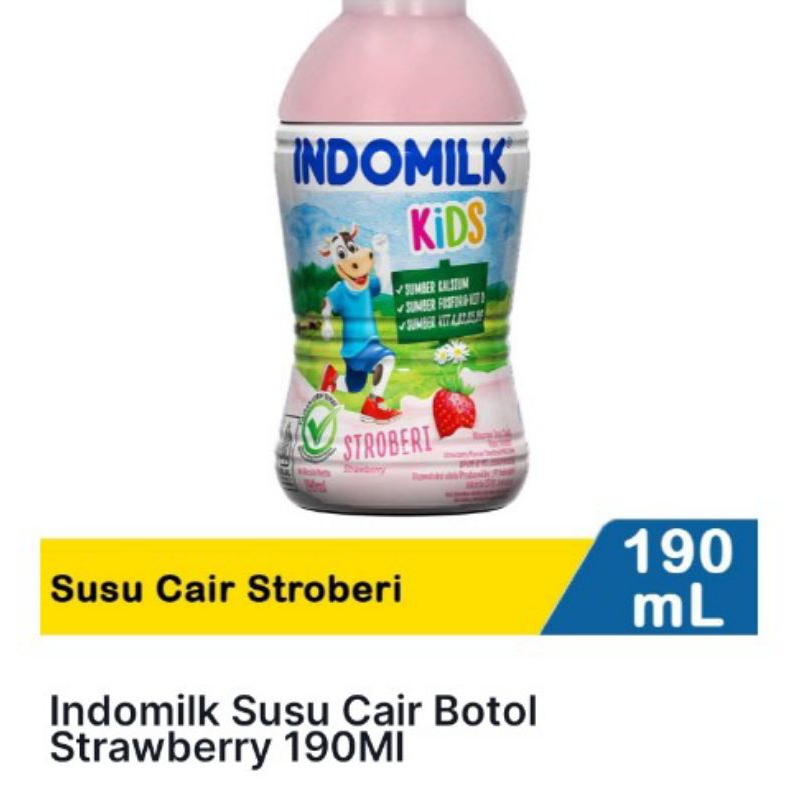 

indomilk susu uht strawberry 190ml