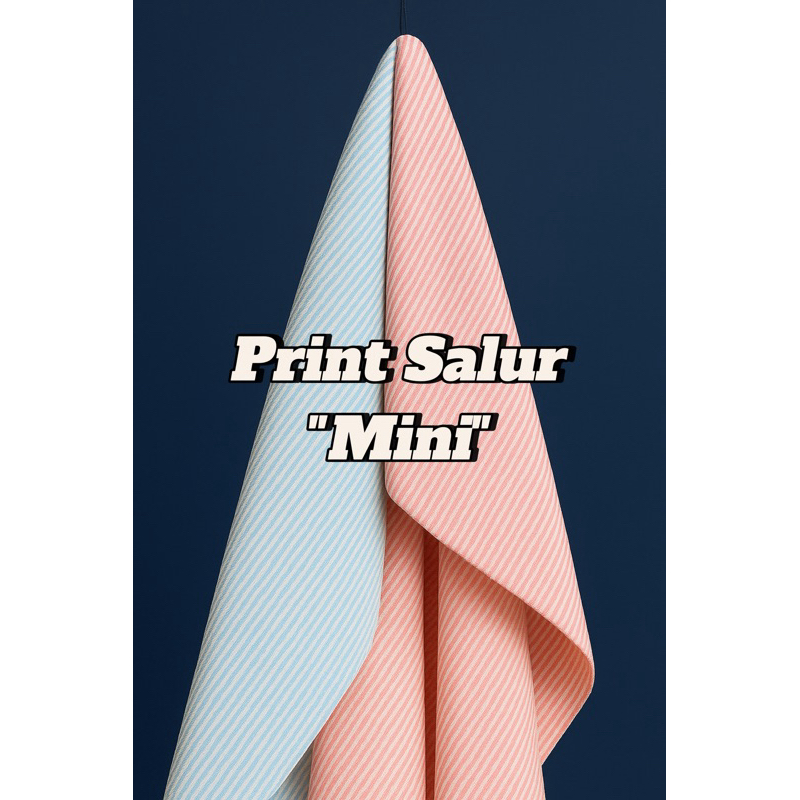 KAIN KATUN JEPANG ORIGINAL - Salur Sedang 0.1cm 100% Katun Asli