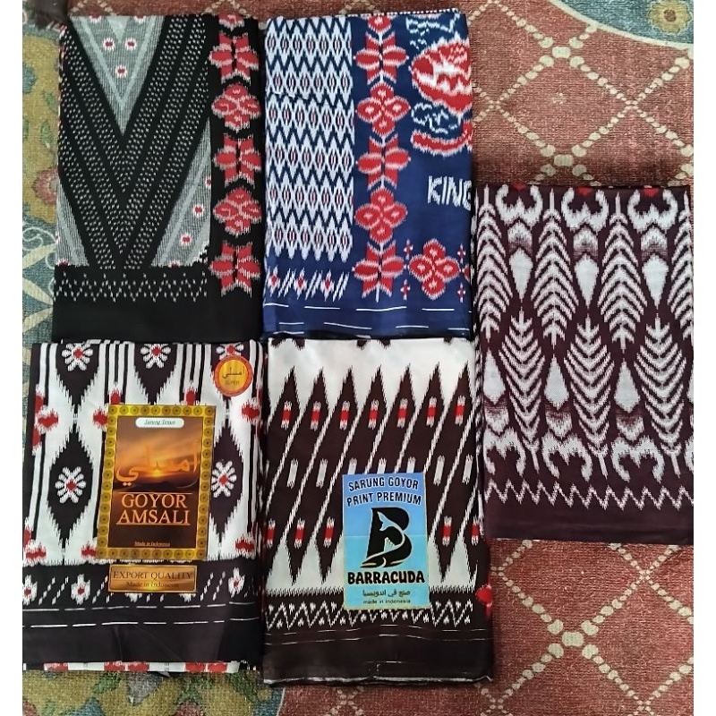 Sarung Goyor Printing//khas Tegal//King Husein//Braccuda//Amsali