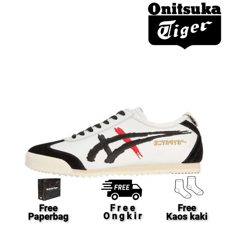 SEPATU ONITSUKA TIGER MEXICO 66 WHITE BLACK RED JAPAN