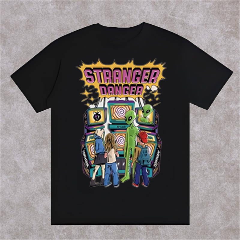 Kaos Pria/Desain Grafis Kultural Kekhasan - Sains Fiksi/100% Katun/Tshirt Longgar/Grafis Konsep Stra