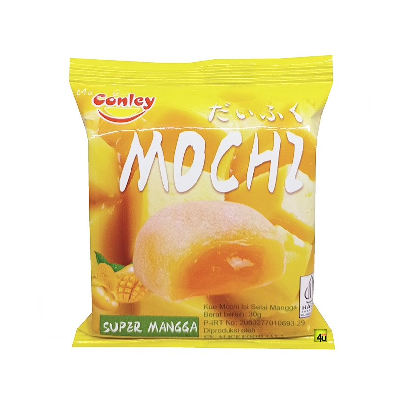 

conley mochi 30gram jepang rasa coklat mangga strawberry cemilan enak snack anak murah daifuku Premium Lembut KenyalMSD