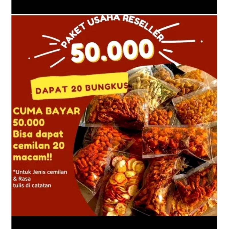 

Cemilan pedas serba 5k