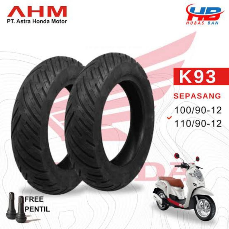 ban motor Scoopy ring 12 sepasang merek federal