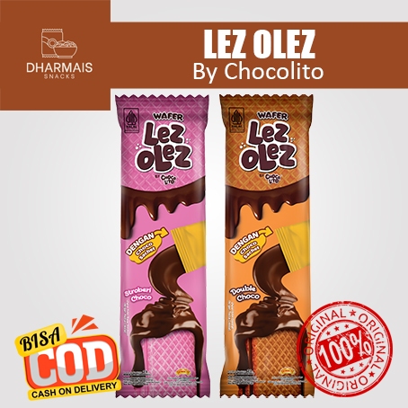 

Chocolito Wafer Lez Olez Stroberi 23g - 10 Sachet / Chocolito Olez - DHARMAIS SNACK