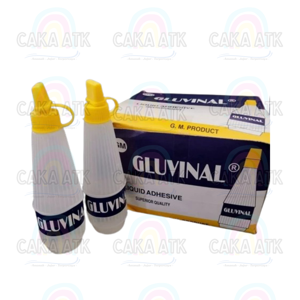 

[ Ecer ] Lem Cair Gluvinal Tanggung 75ml / Lem Kertas / Lem prakarya