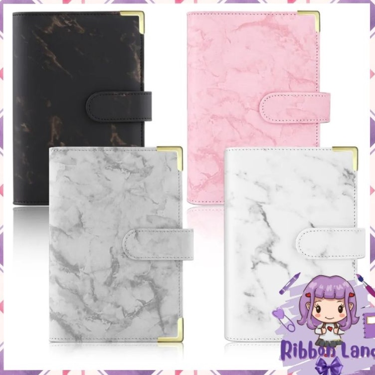 

A6 Binder Kulit Motif Marmer Luxury 6 Ring KODE G2E7