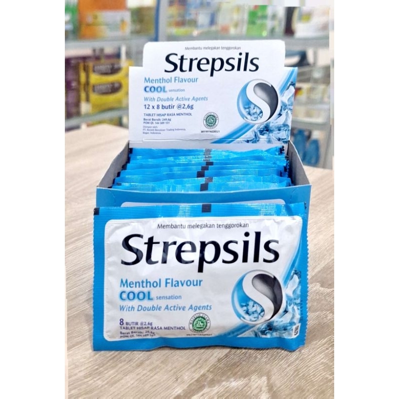 

Strepsils Menthol Flavour Cool Tablet Hisap @8 Tablet