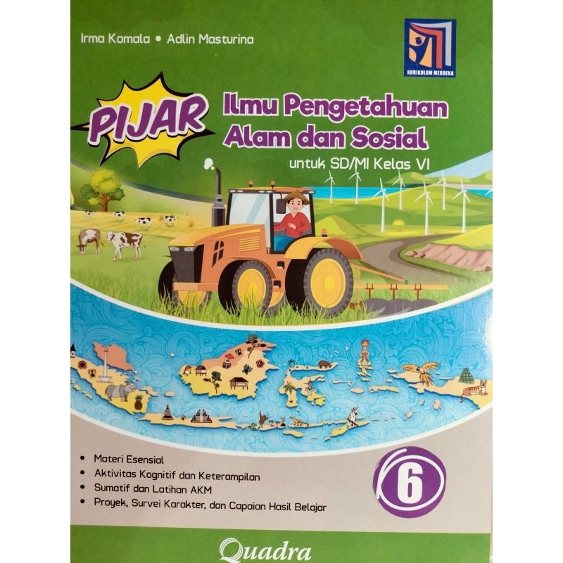 Pijar IPAS Kelas 6 SD Penerbit Quadra Kurikulum Merdeka