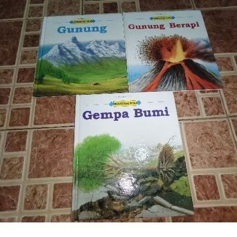Paket Buku Anak Seri Mengenal Ilmu Gunung, Gunung Berapi, dan Gempa Bumi